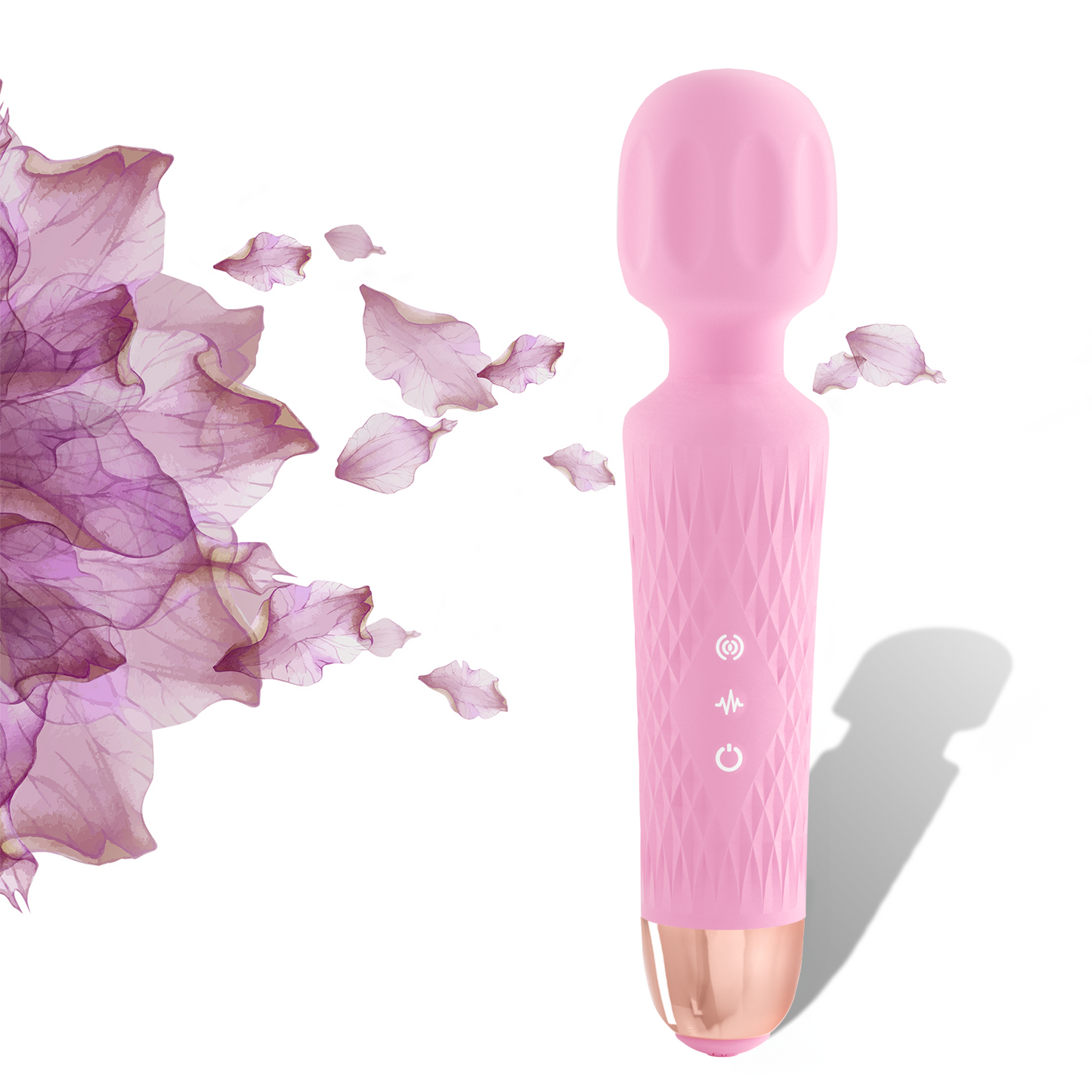 Niclove The Upgraded 3-in-1 Personal Massager - 3 hrs Powerful Vibration, Quiet & Waterproof - 20 Speeds 8 Patterns Cordless Massagers Handheld, Travel Friendly (3 Colors Available)