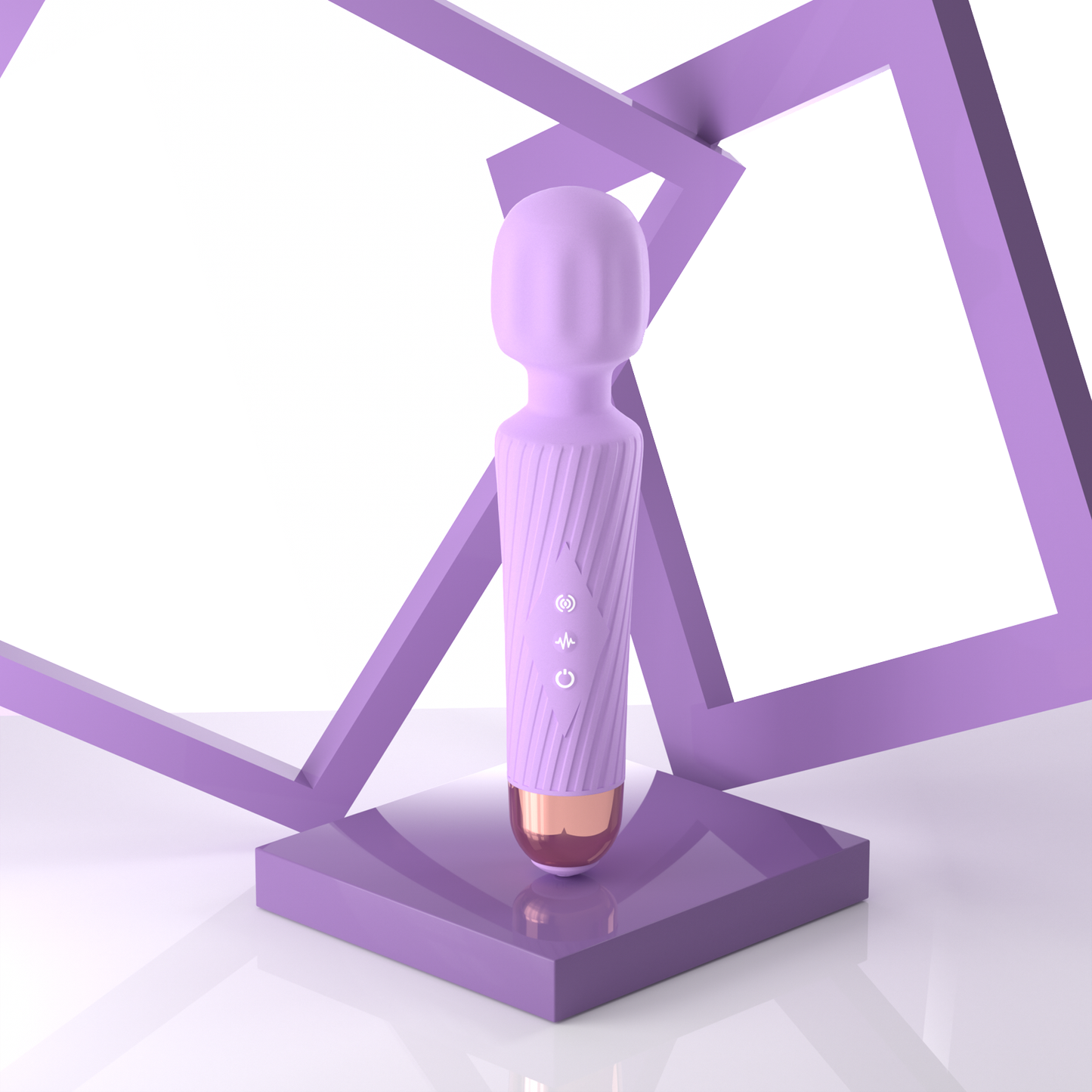 Funfly Handheld Cordless Personal Massager - Powerful, 3Hr Runtime, Ultra-Quiet Waterproof, 20 Modes & 8 Speeds, Memory Feature, Skin-Soft Silicone for Back, Neck & Shoulders, Muscle Recovery