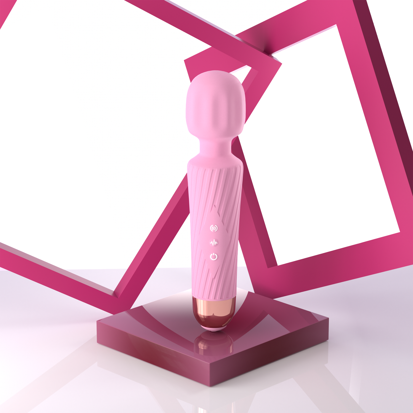 Funfly Handheld Cordless Personal Massager - Powerful, 3Hr Runtime, Ultra-Quiet Waterproof, 20 Modes & 8 Speeds, Memory Feature, Skin-Soft Silicone for Back, Neck & Shoulders, Muscle Recovery